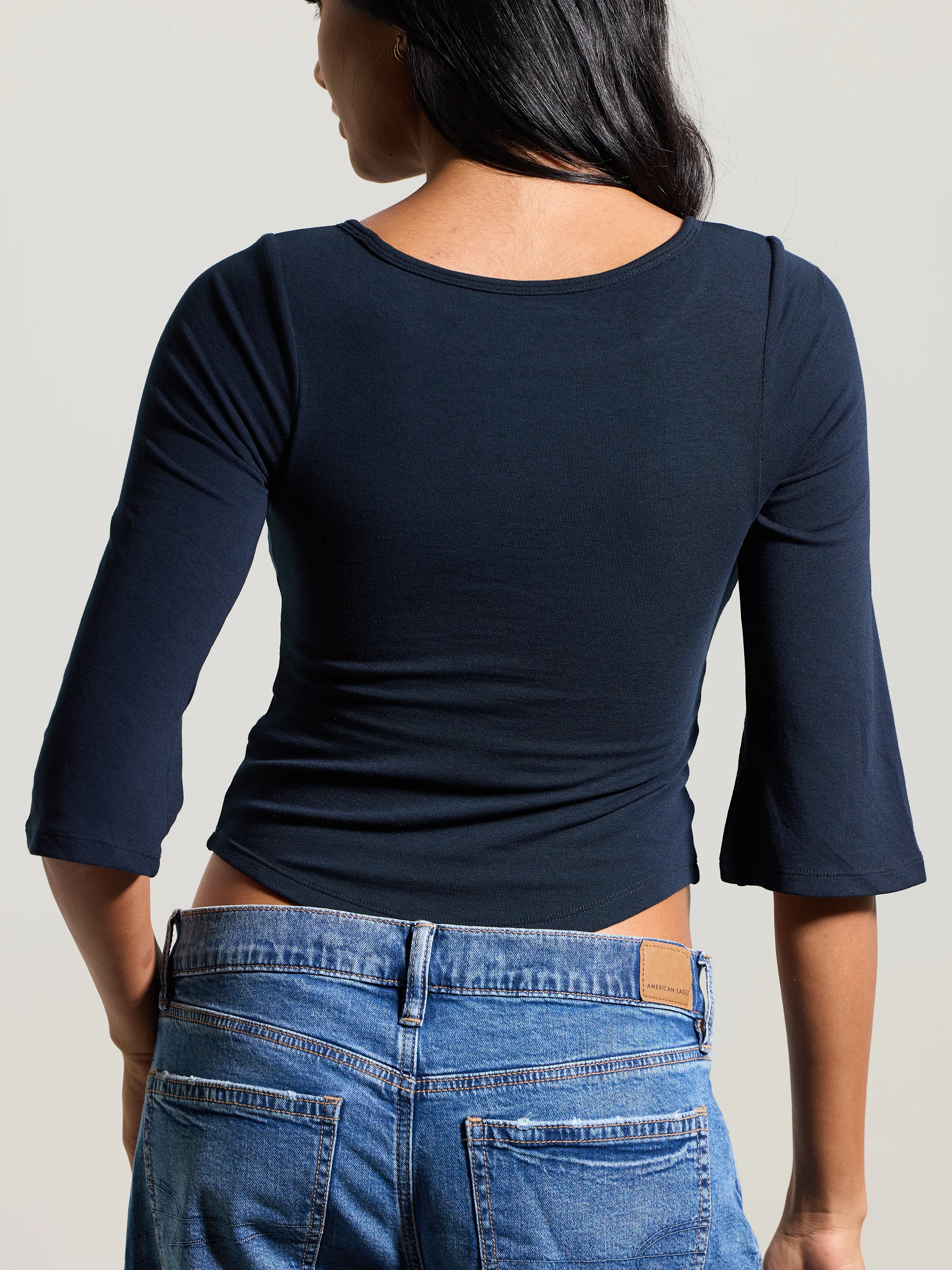 Boat Neck Bell Sleeve - Image 4