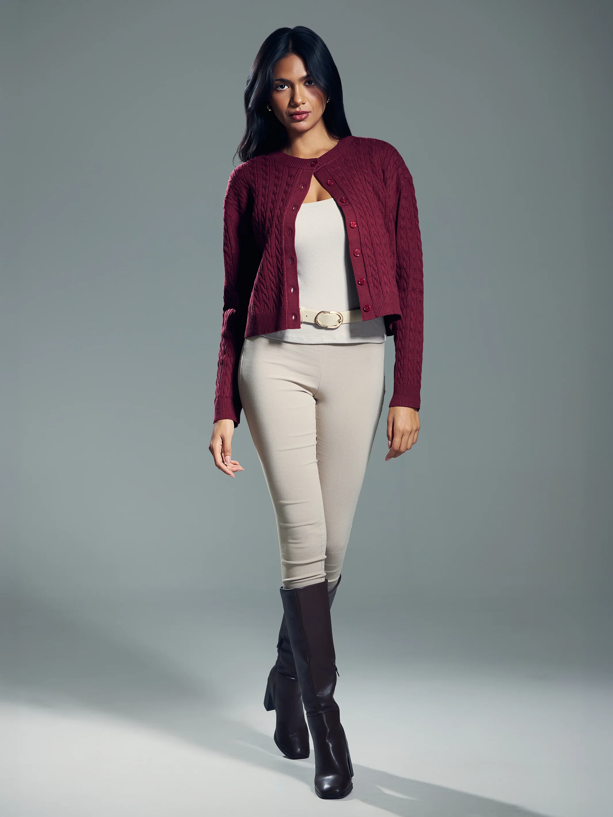 Cable Knit Cardigan - Image 4