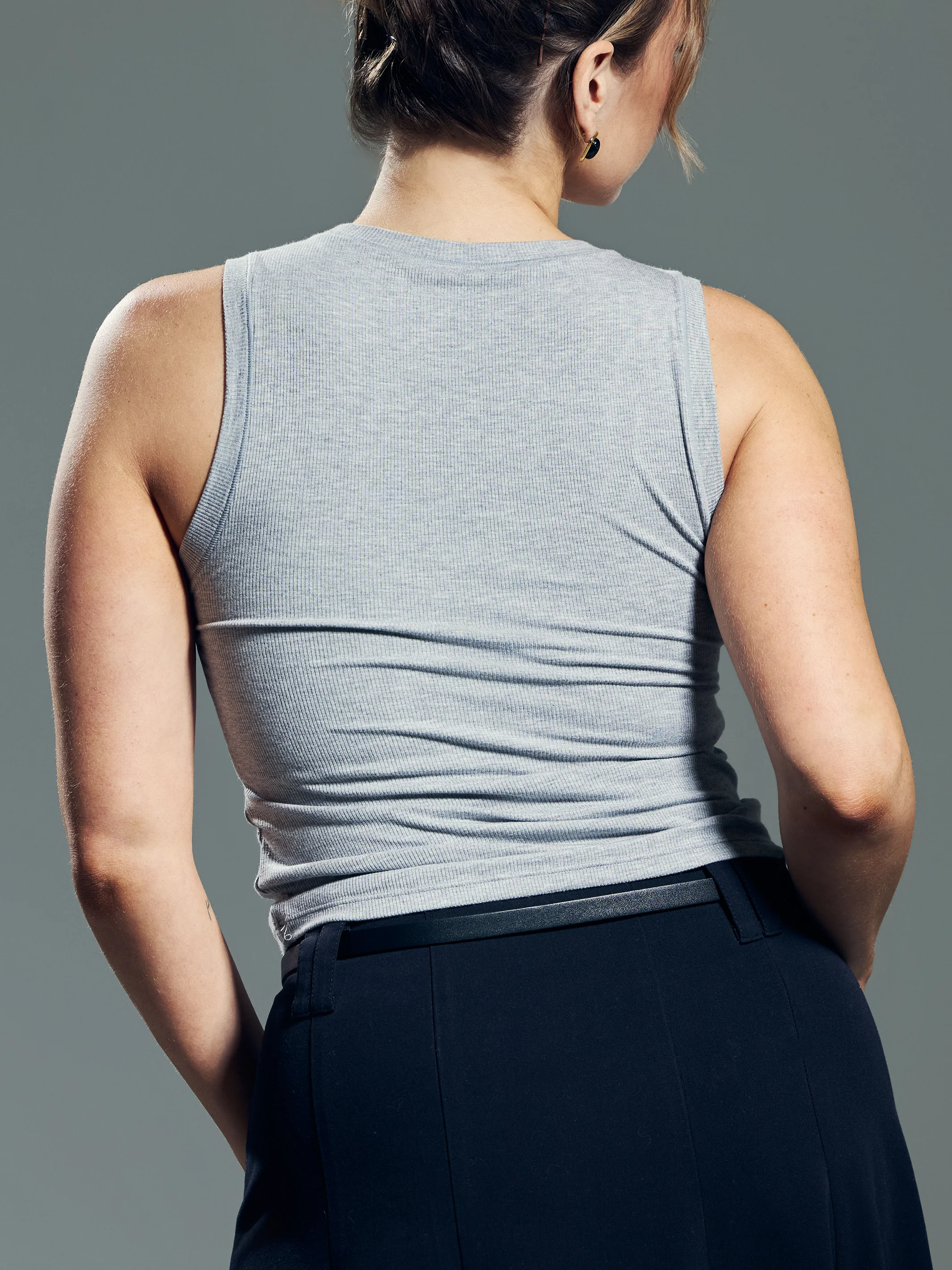 Chunky Binding Ribbed Square Neck Tank - Image 17