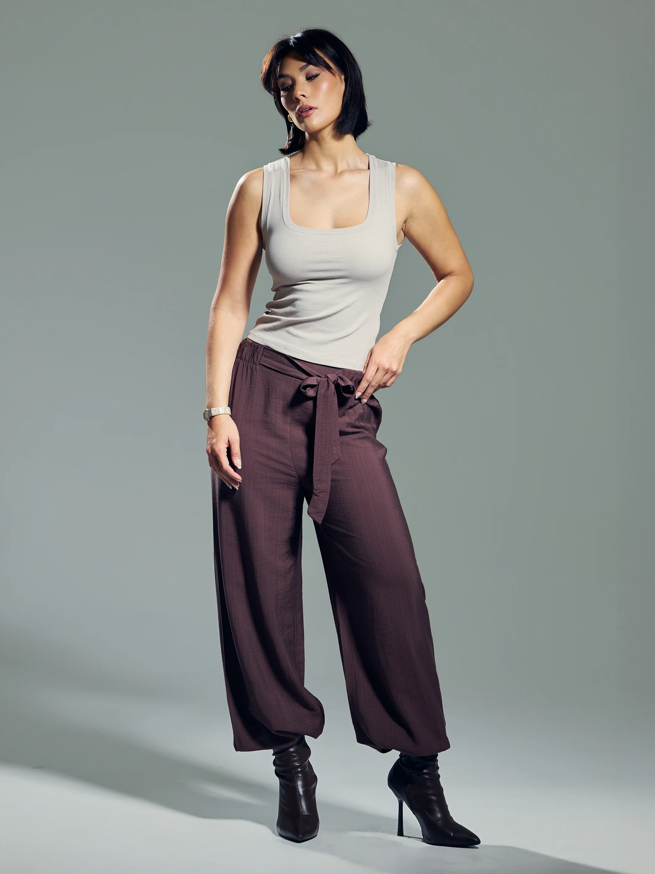Chunky Binding Ribbed Square Neck Tank - Image 4