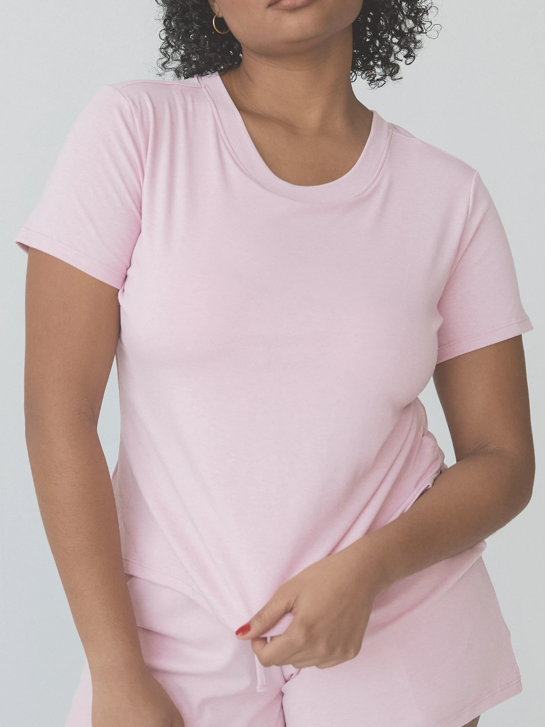 Crew Neck Pajama Short Sleeve - Image 3