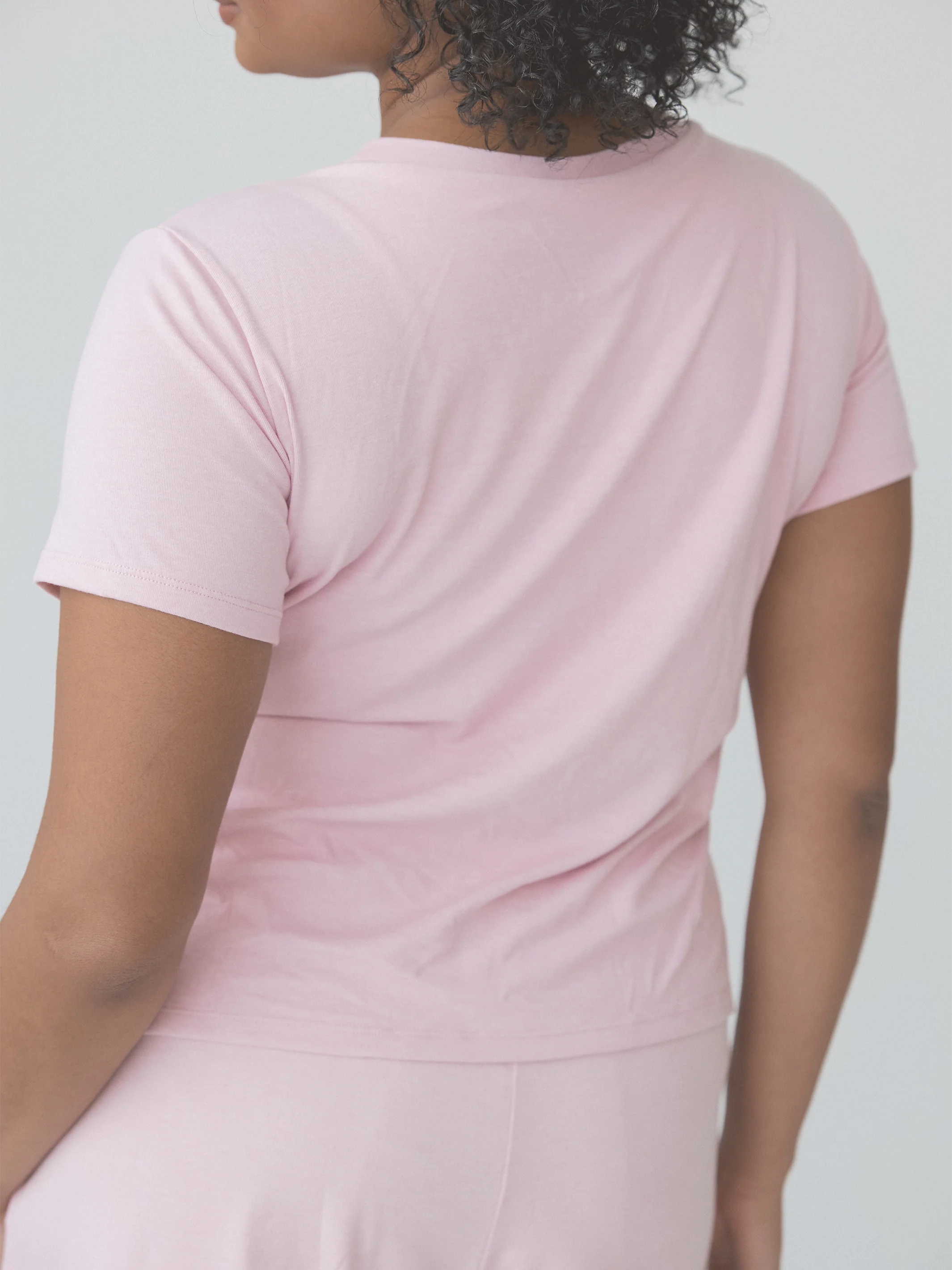 Crew Neck Pajama Short Sleeve - Image 4