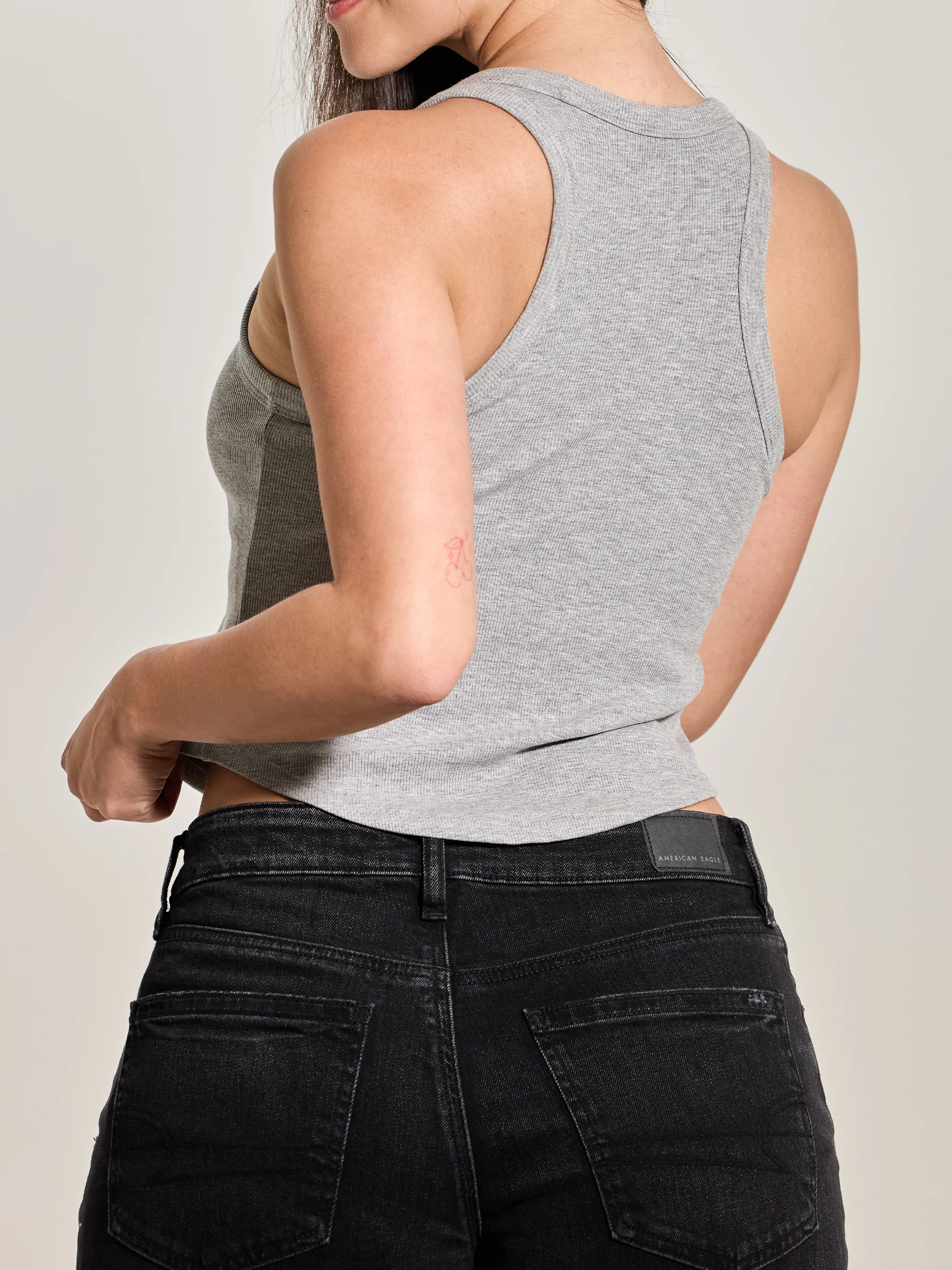 Curve Hem Cotton High Neck - Image 4