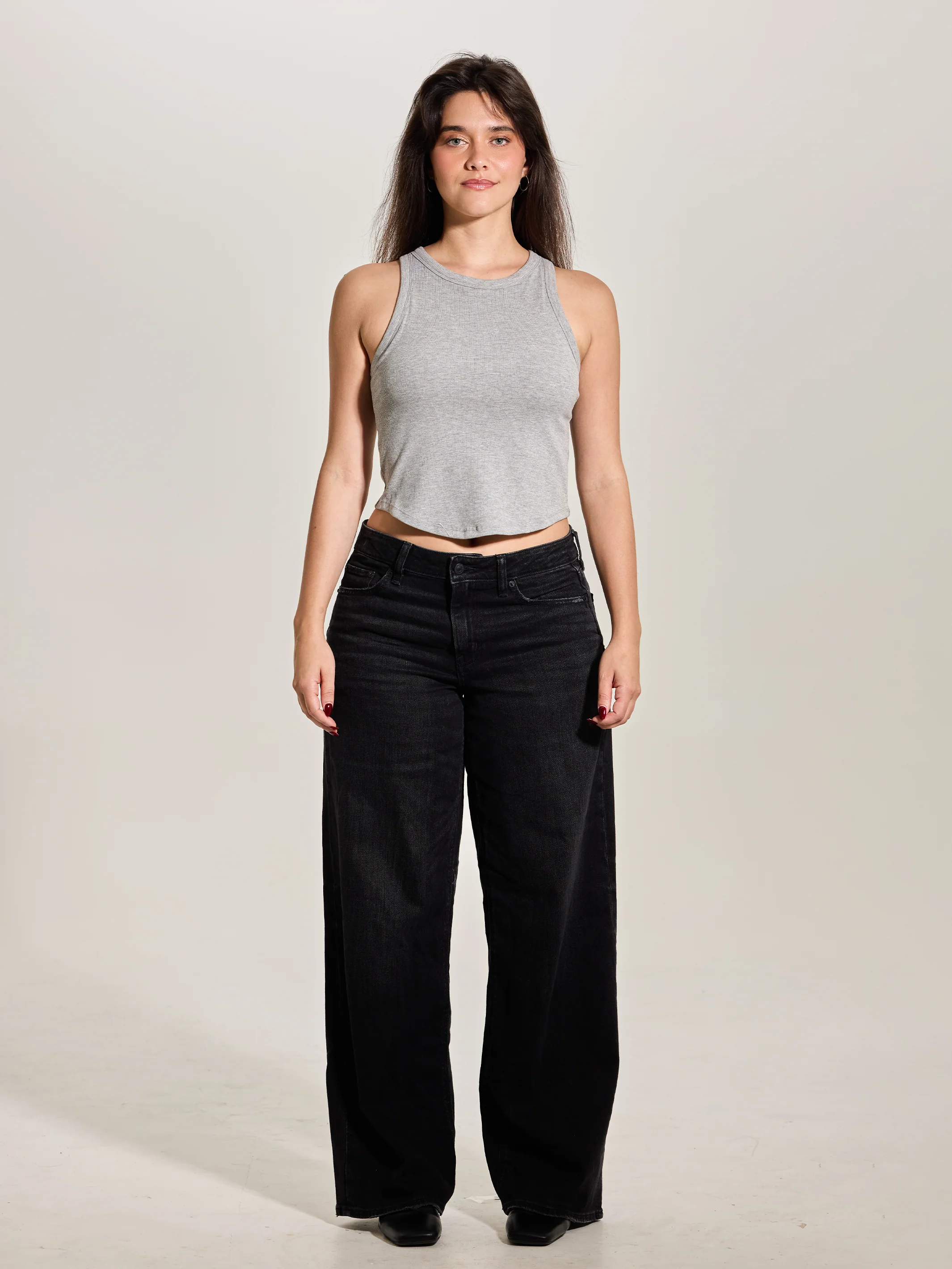 Curve Hem Cotton High Neck - Image 5