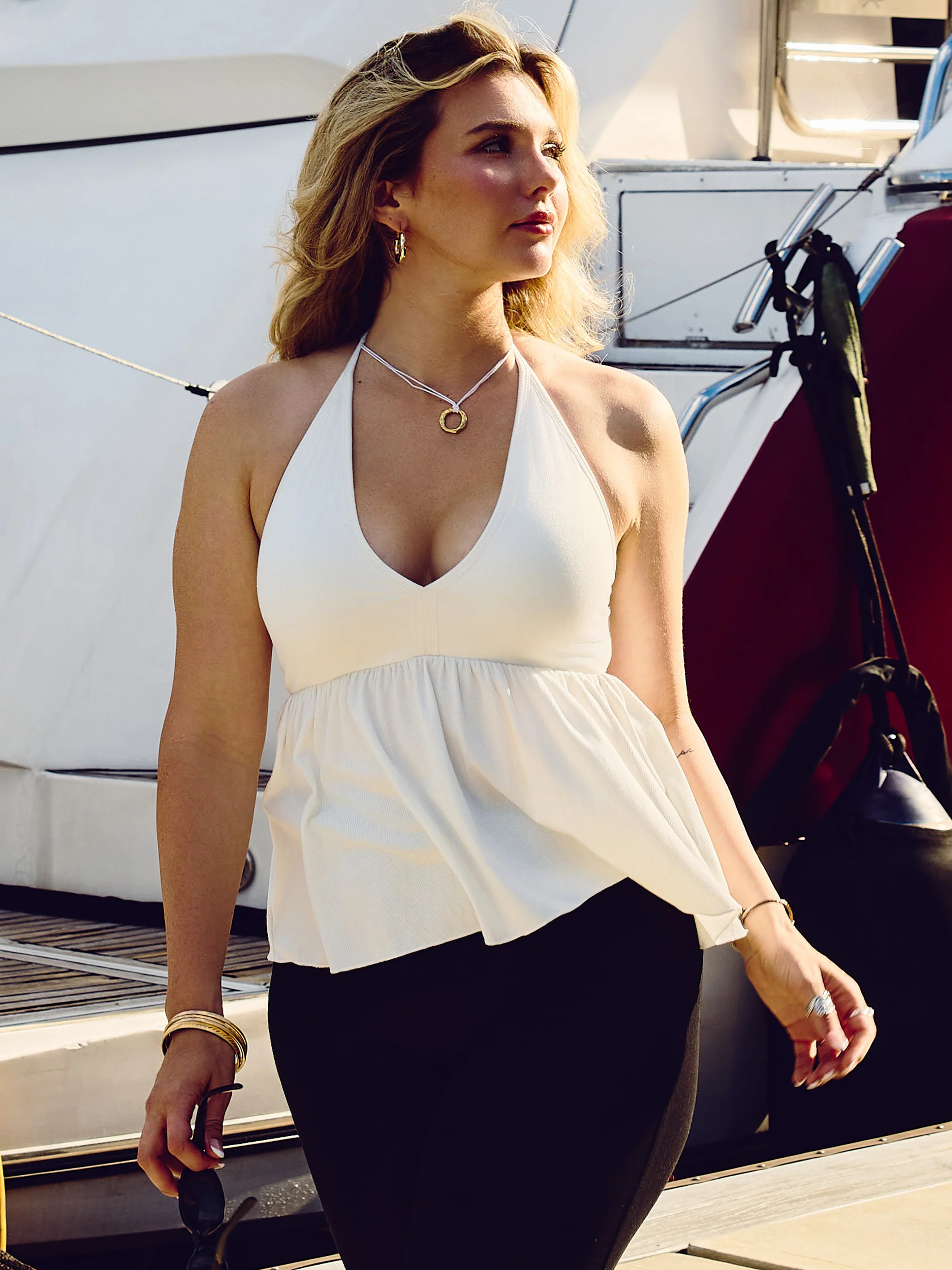Flowy V-Neck Halter - Image 5