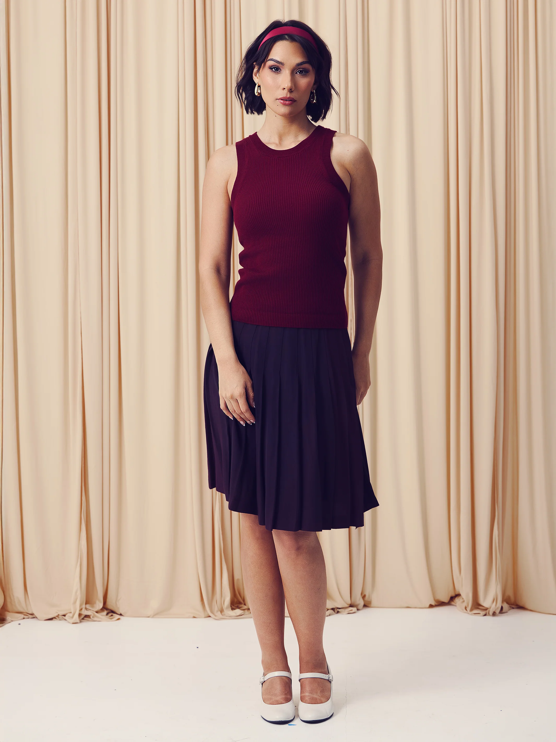 Knit Chunky High Neck Tank - Image 11