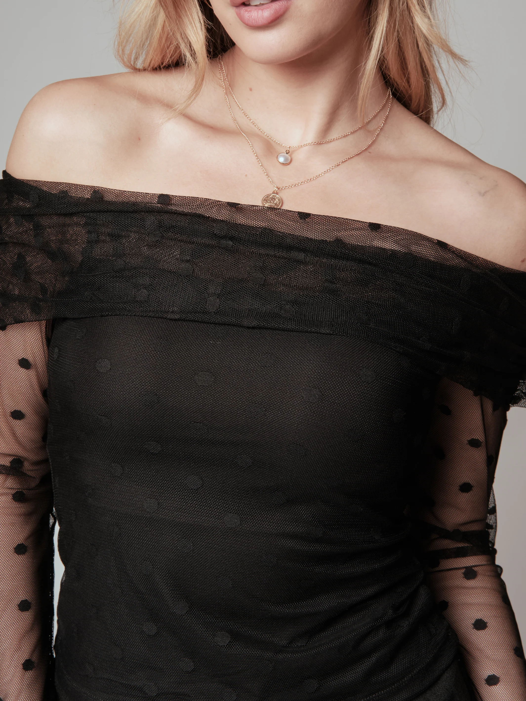 Mesh Fold Over Long Sleeve - Image 8
