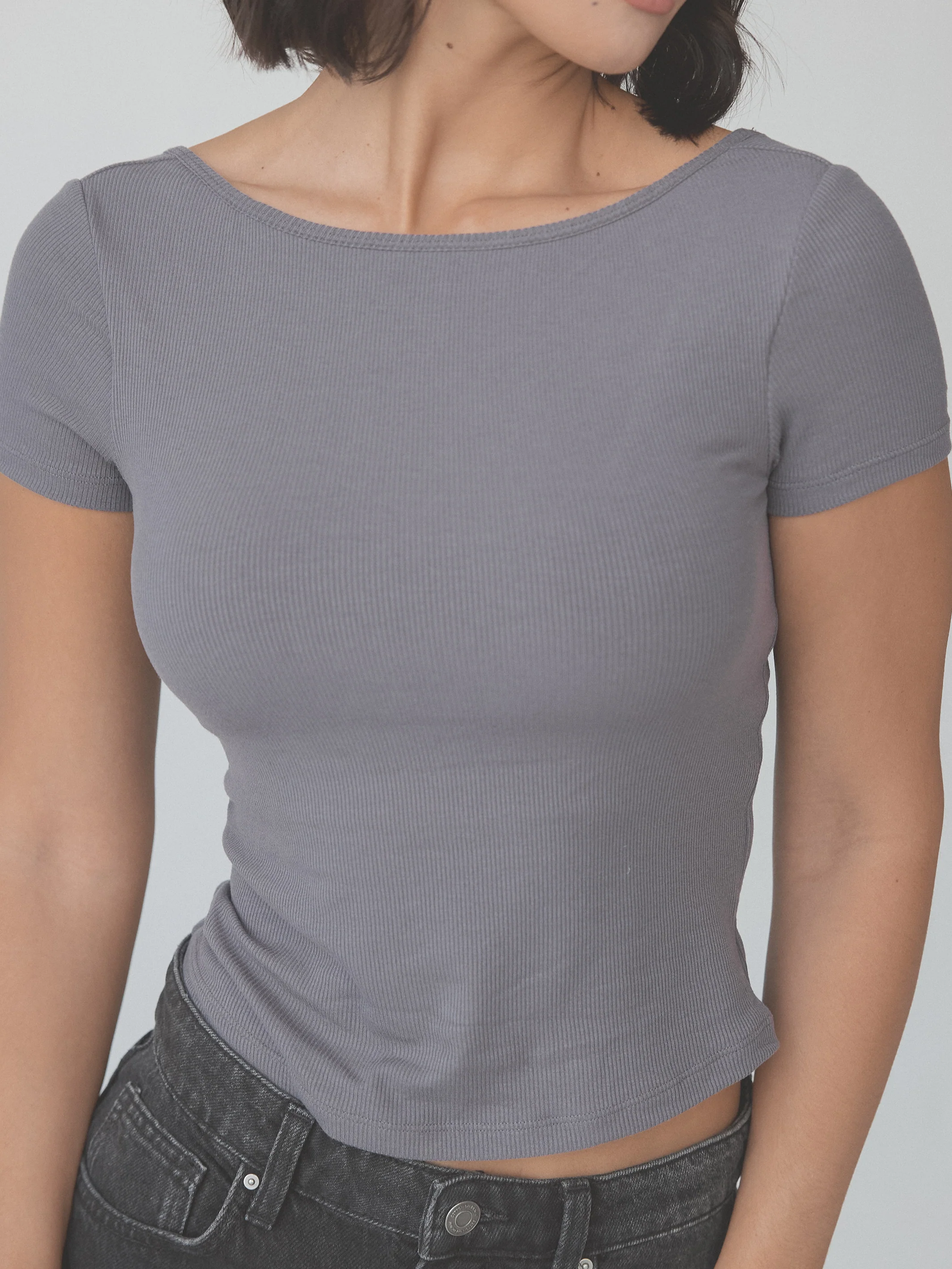 Ribbed Low Back Short Sleeve - Image 4