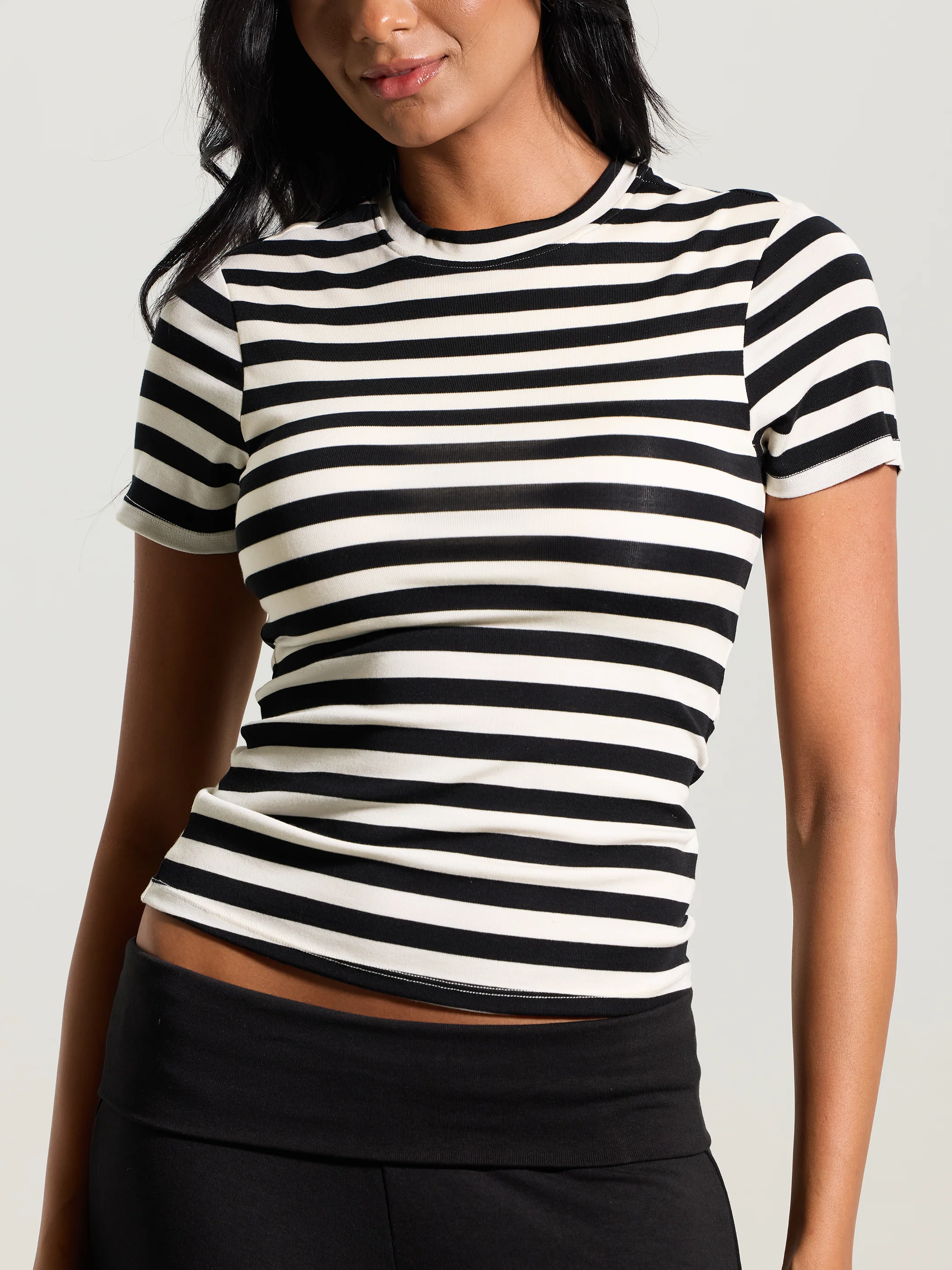 Crew Neck Braless T-Shirt - Image 15