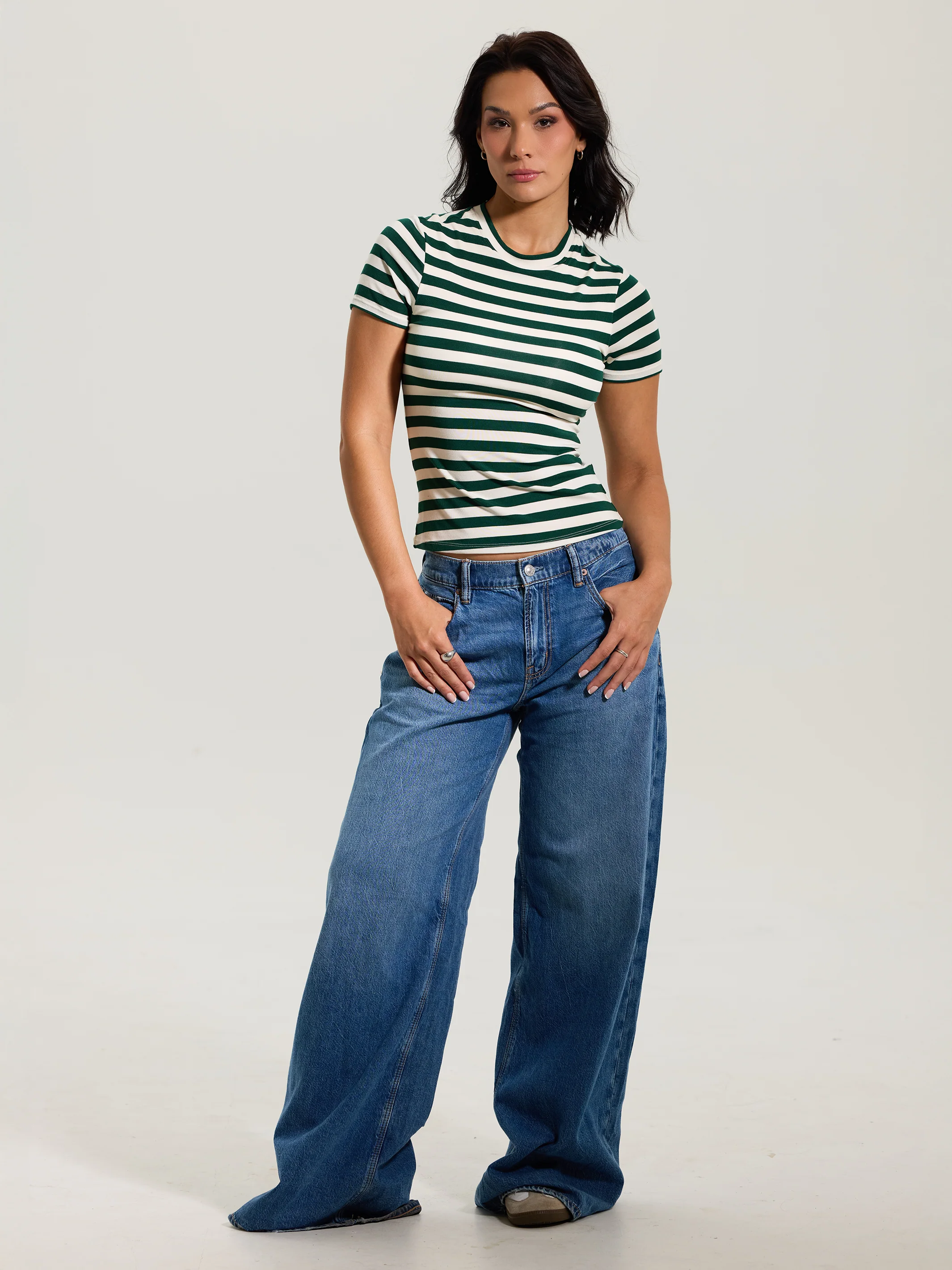 Crew Neck Braless T-Shirt - Image 33