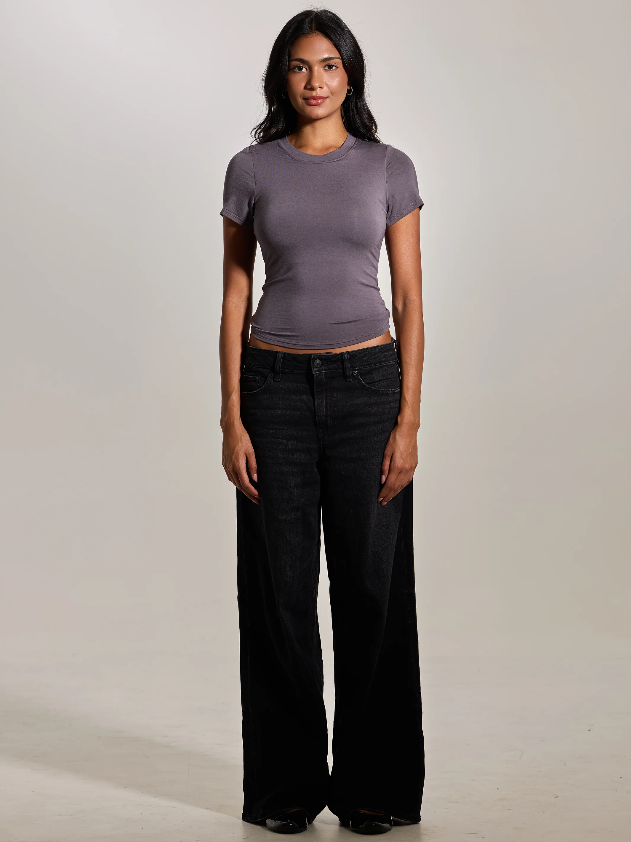 Crew Neck Braless T-Shirt - Image 5