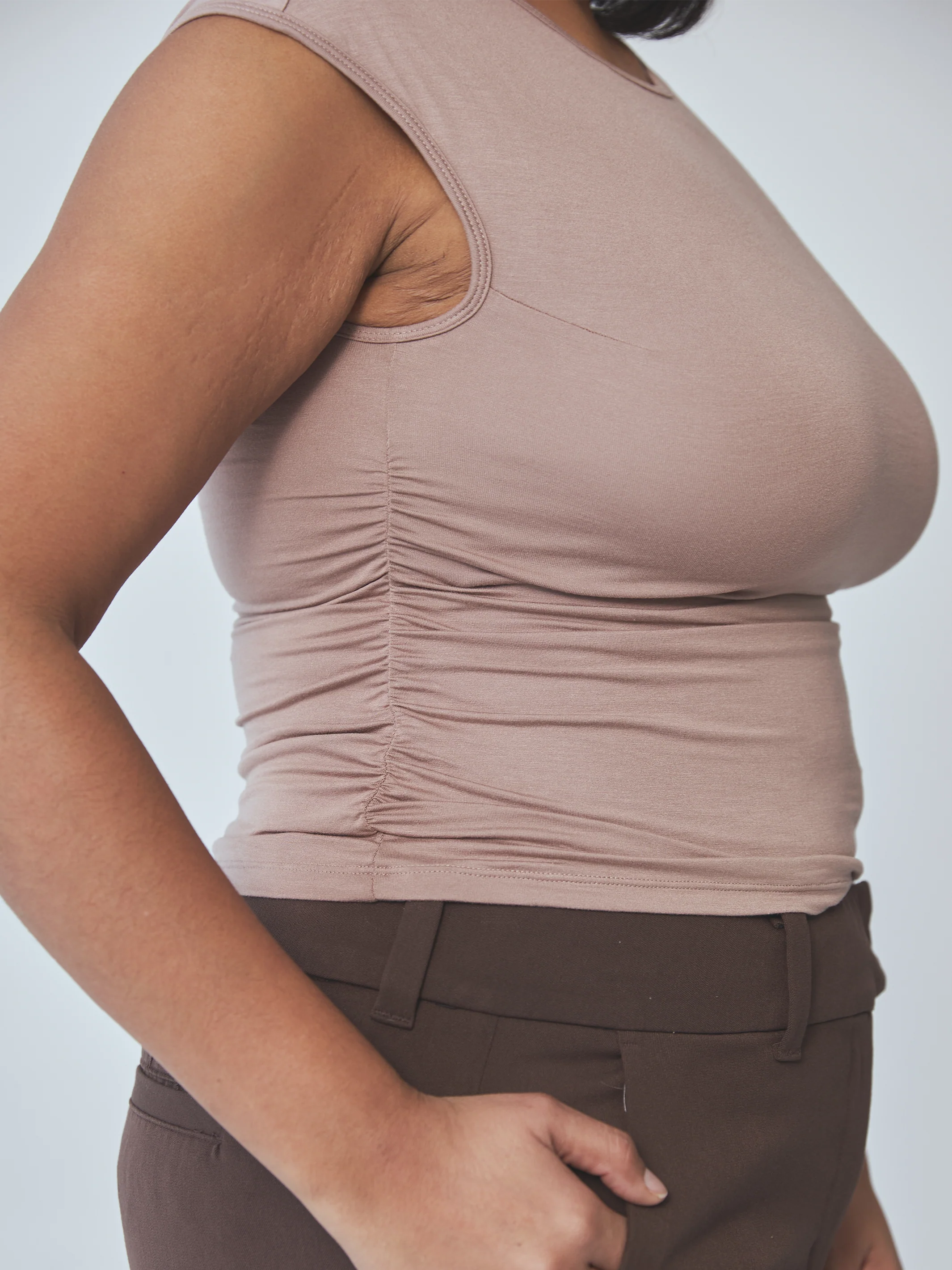 Ruched Cap Sleeve - Image 8