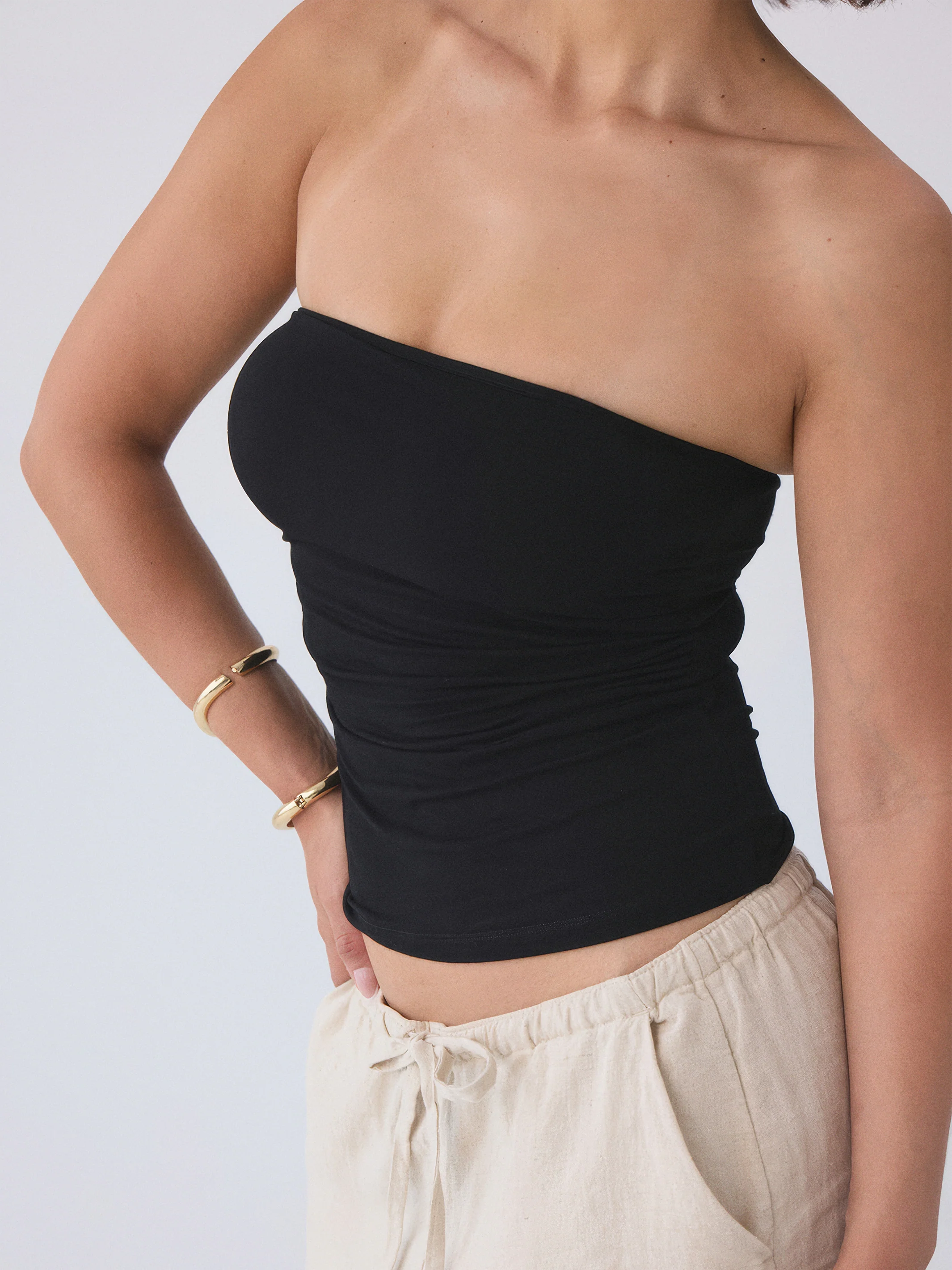 Ruched Tube Top - Image 3