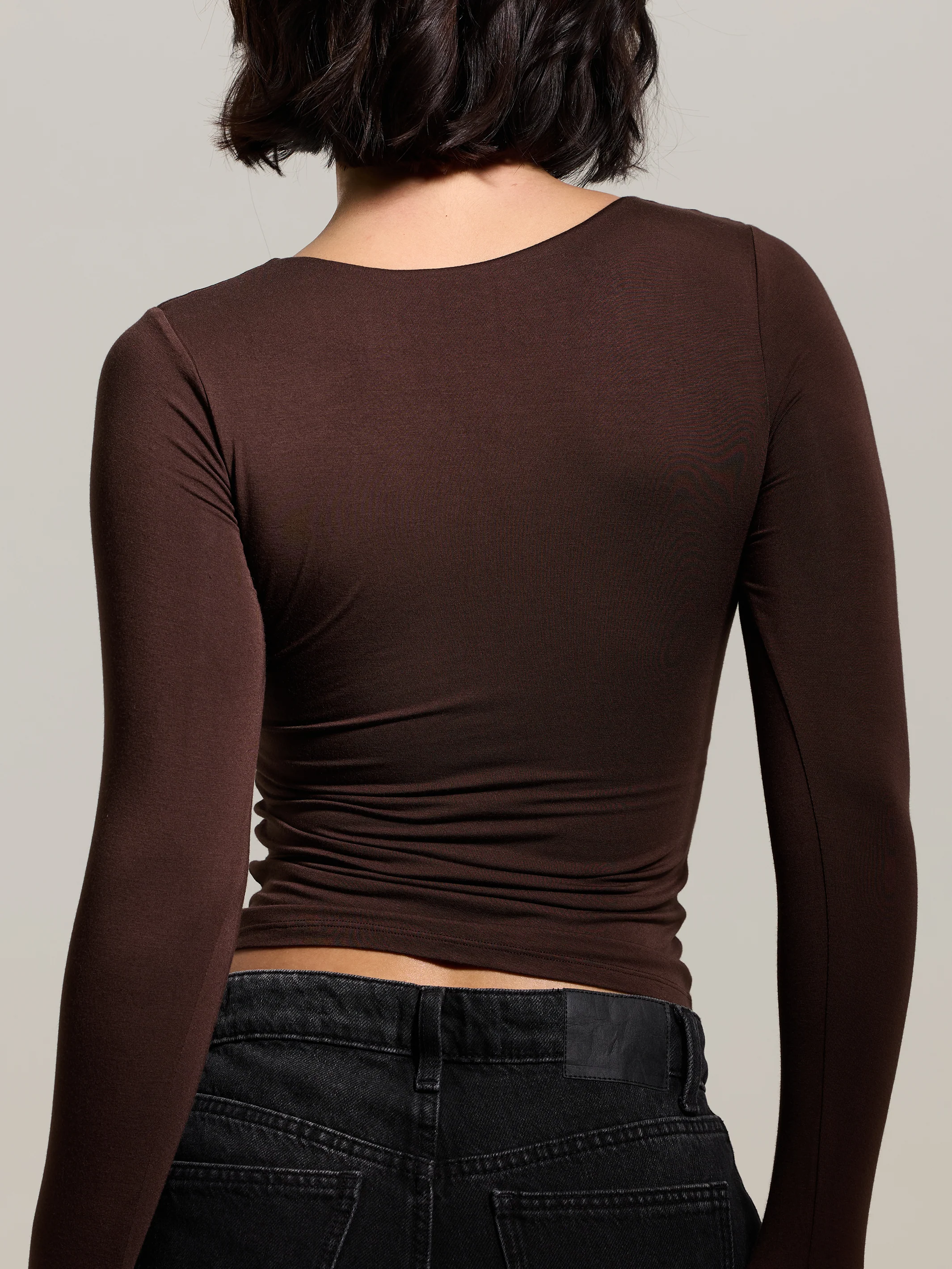 Scoop Neck Braless Long Sleeve - Image 3
