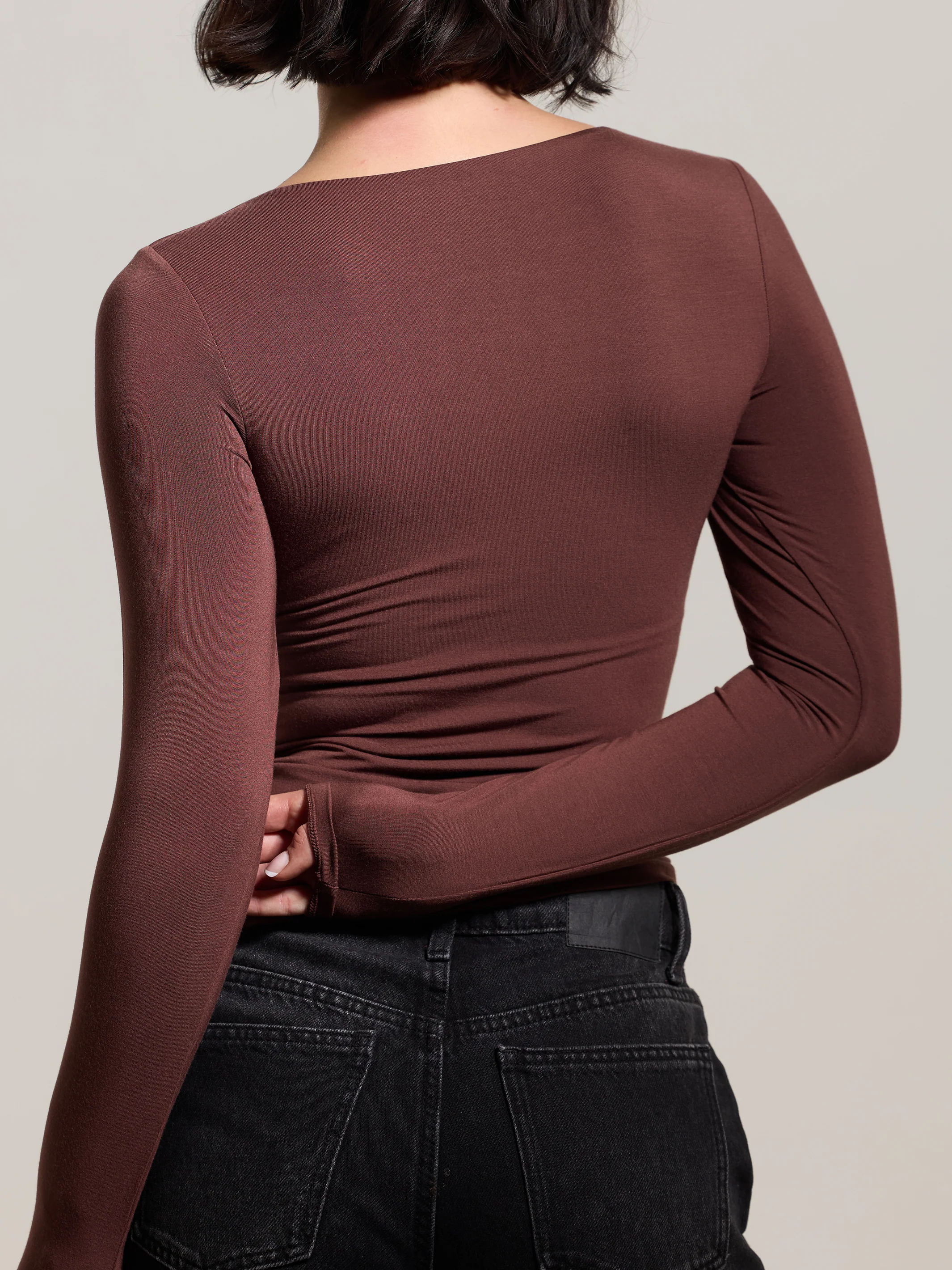 Square Neck Braless Long Sleeve - Image 12
