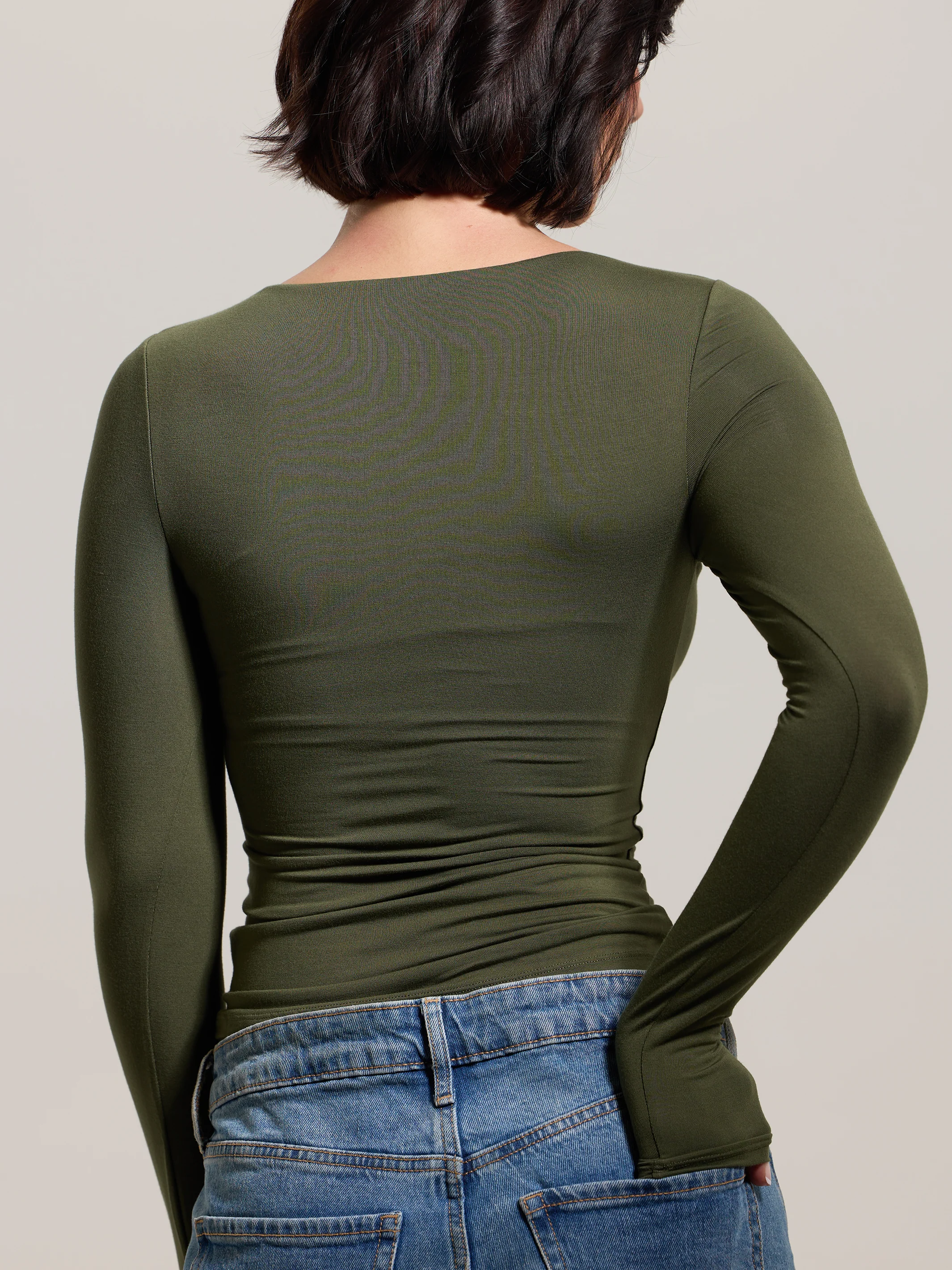 Square Neck Braless Long Sleeve - Image 3