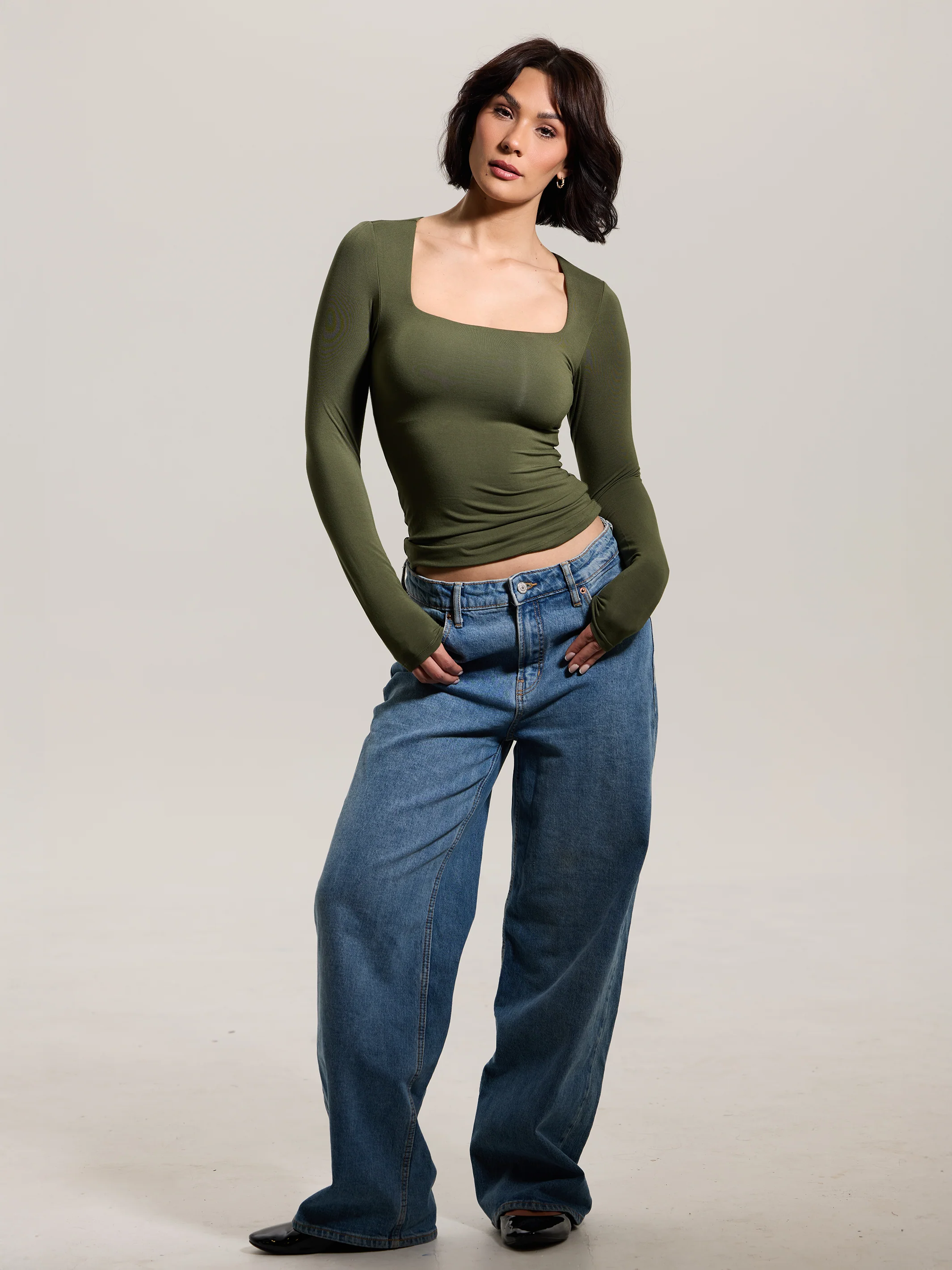 Square Neck Braless Long Sleeve - Image 4