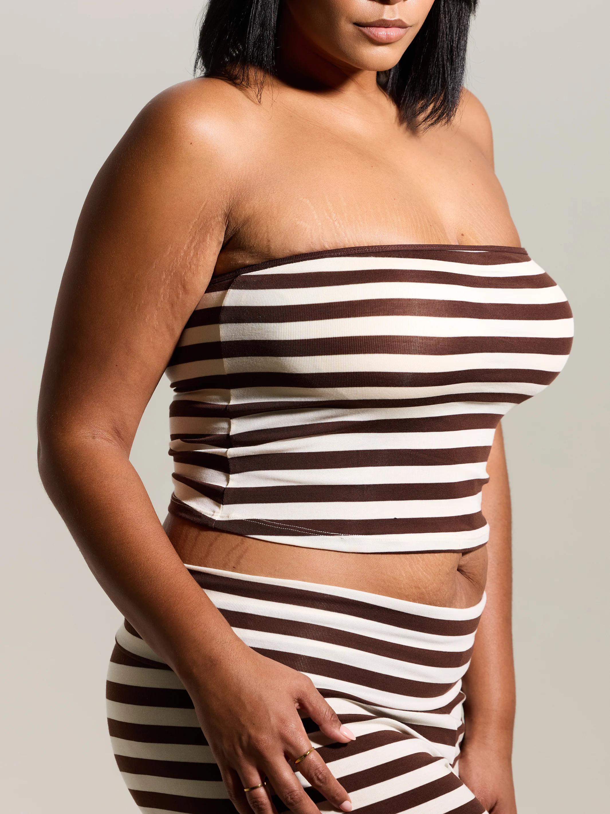 Striped Tube Top Mid Length - Image 7