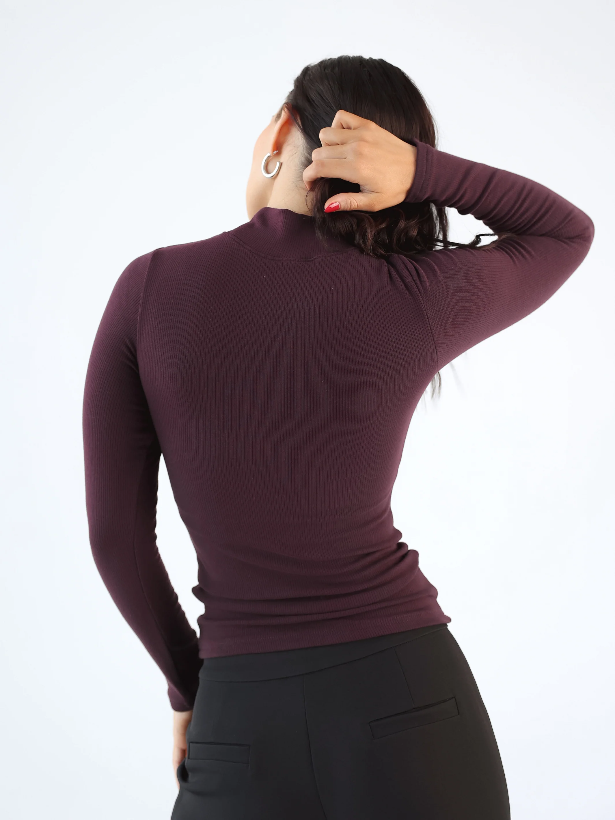 Ribbed Turtleneck Long Sleeve - Image 24