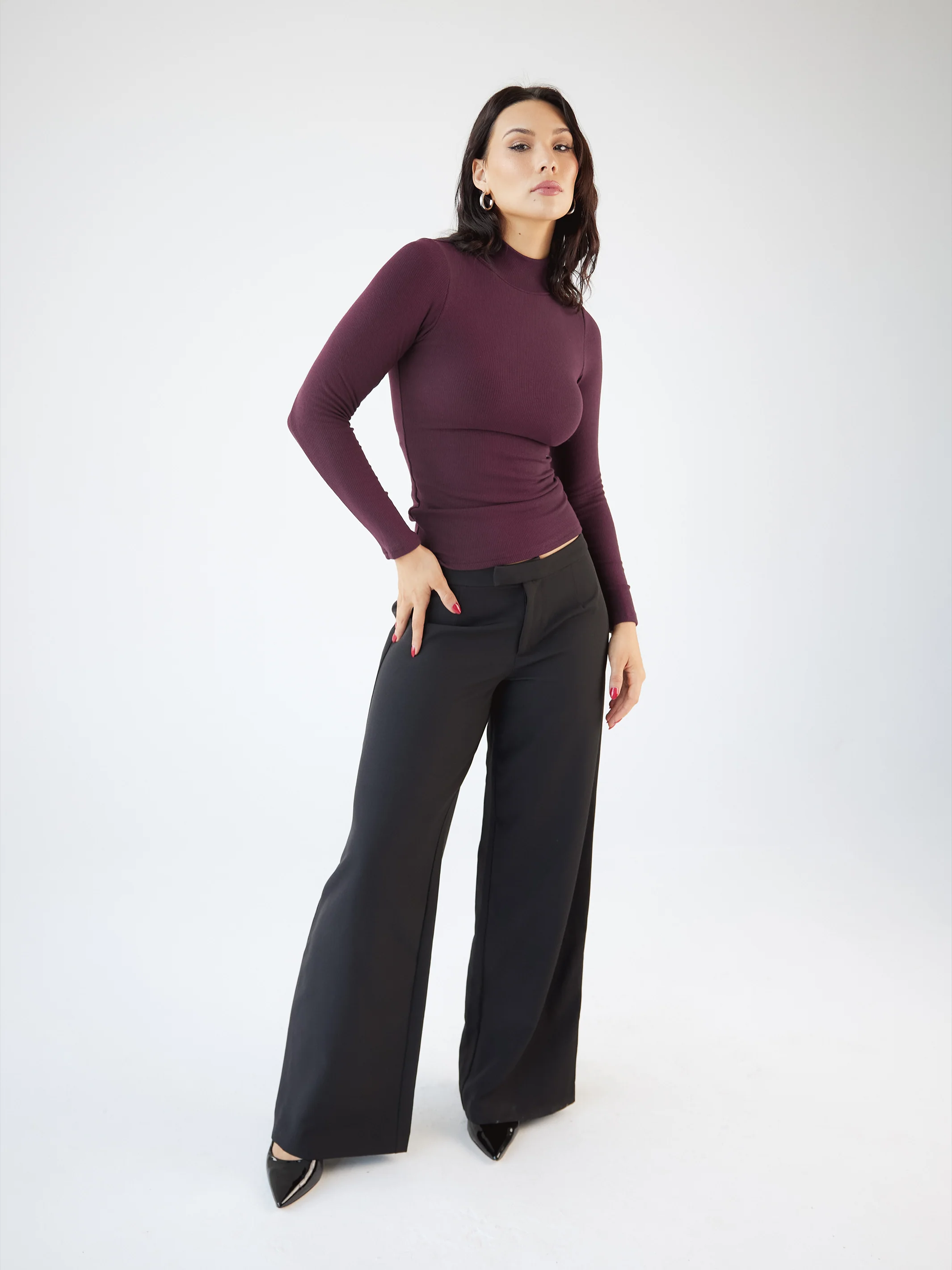 Ribbed Turtleneck Long Sleeve - Image 26